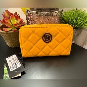 Badgley Mischka - mustard yellow small wallet - NWT